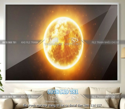 file tranh mat troi trang tri be ca decal dan kinh 11d 037
