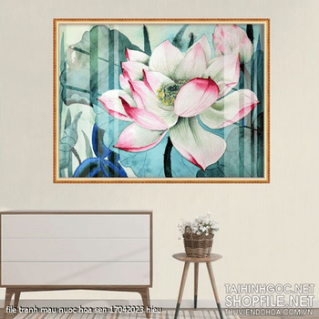 file tranh mau nuoc hoa sen 17042023 hieu