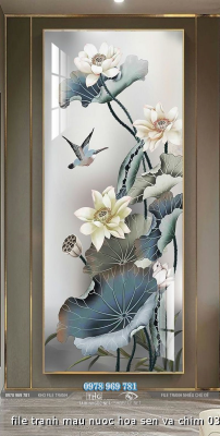 file tranh mau nuoc hoa sen va chim 03102024 phu