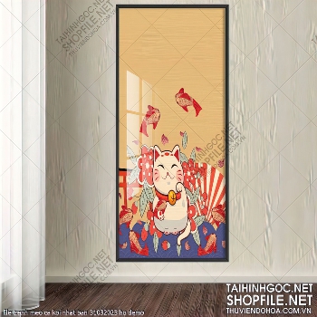 file tranh meo ca koi nhat ban 31032023 ho