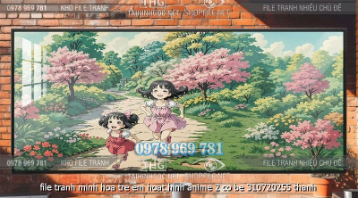 file tranh minh hoa tre em hoat hinh anime 2 co be 310720255 thanh