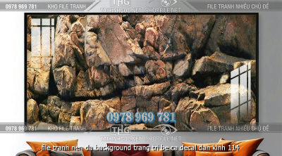 file tranh nen da background trang tri be ca decal dan kinh 114