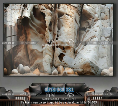 file tranh nen da soi trang tri be ca decal dan kinh r3d 053