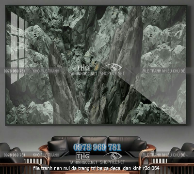 file tranh nen nui da trang tri be ca decal dan kinh r3d 064