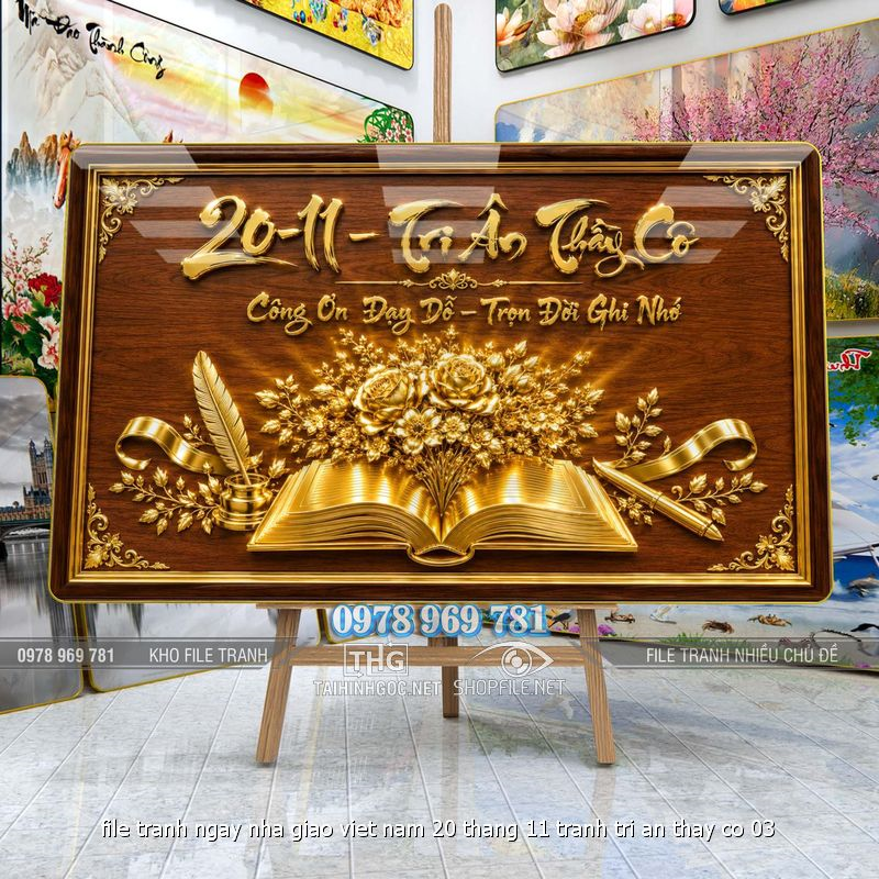 file tranh ngay nha giao viet nam 20 thang 11 tranh tri an thay co 03
