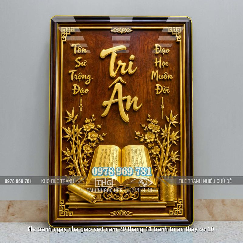 file tranh ngay nha giao viet nam 20 thang 11 tranh tri an thay co 10