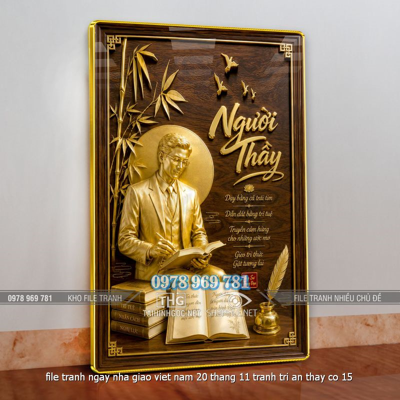 file tranh ngay nha giao viet nam 20 thang 11 tranh tri an thay co 15