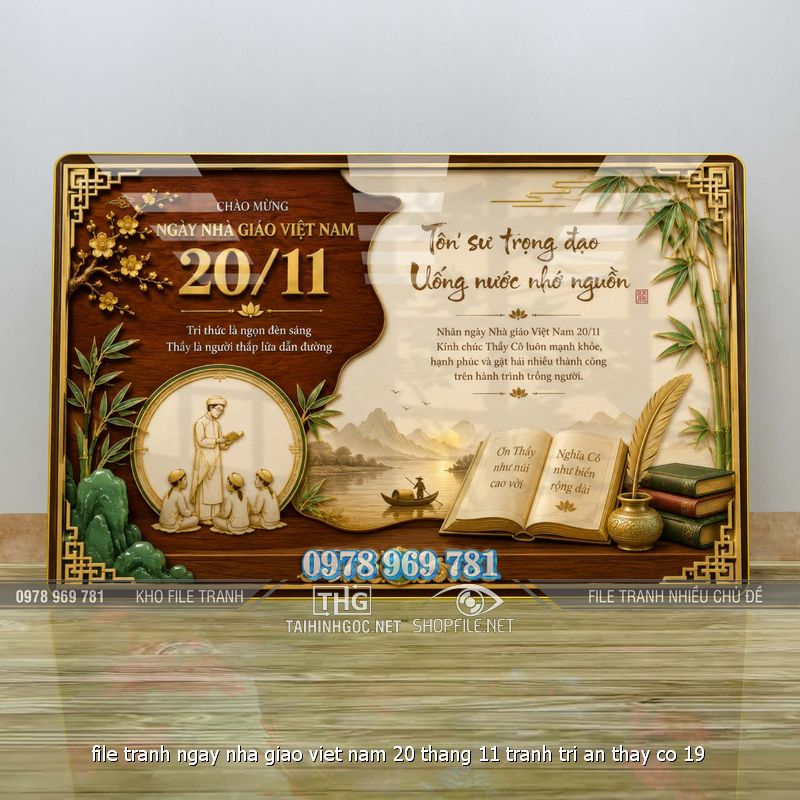file tranh ngay nha giao viet nam 20 thang 11 tranh tri an thay co 19