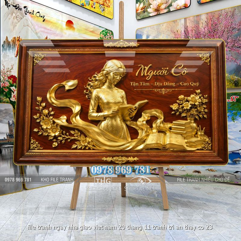 file tranh ngay nha giao viet nam 20 thang 11 tranh tri an thay co 23
