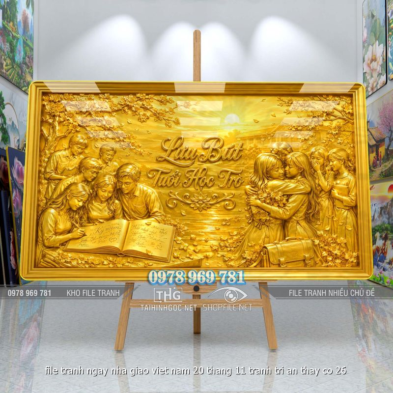 file tranh ngay nha giao viet nam 20 thang 11 tranh tri an thay co 26