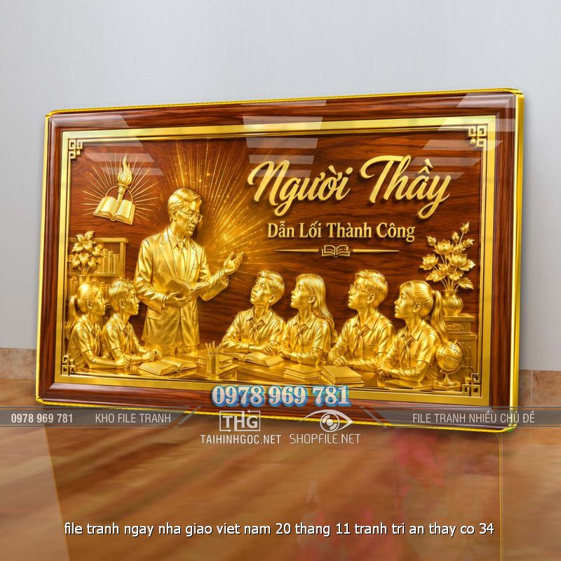 file tranh ngay nha giao viet nam 20 thang 11 tranh tri an thay co 34