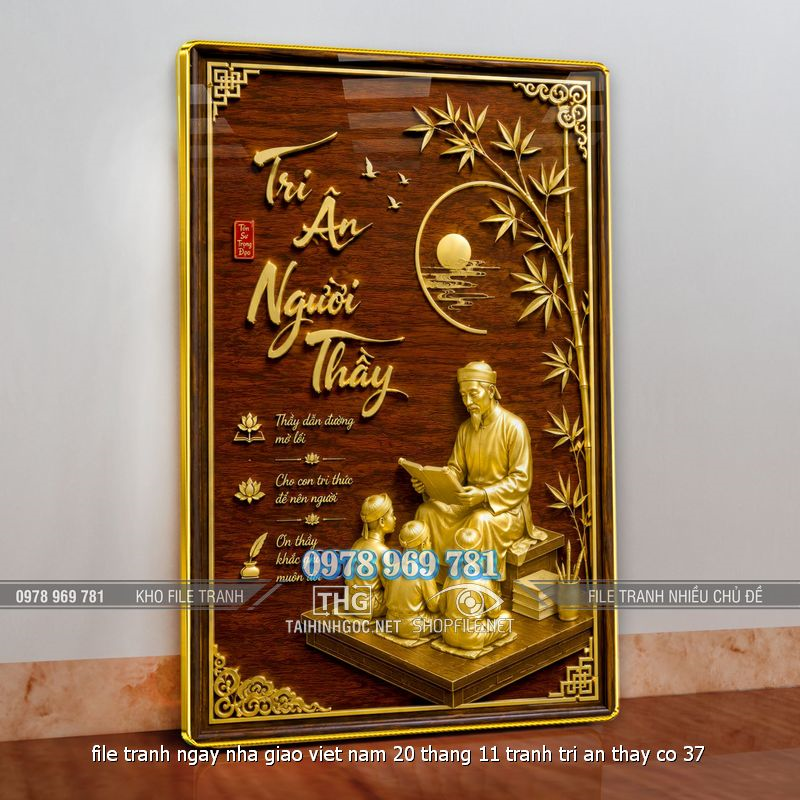 file tranh ngay nha giao viet nam 20 thang 11 tranh tri an thay co 37