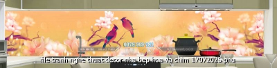 file tranh nghe thuat decor nha bep hoa va chim 17072025 phu