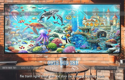 file tranh nghe thuat sinh vat duoi dai duong 27102025 hanh