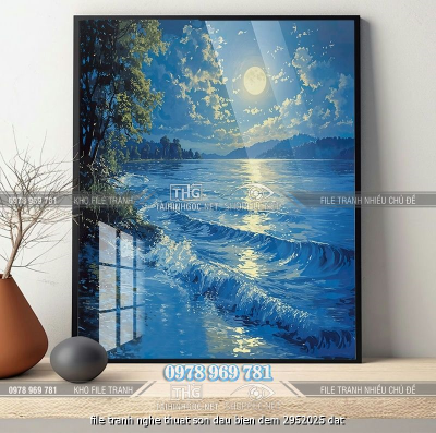 file tranh nghe thuat son dau bien dem 2952025 dat