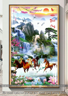 file tranh ngua bat ma ma dao thanh cong phong thuy 14122024