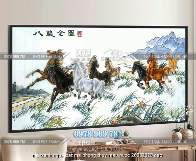 file tranh ngua bat ma phong thuy mau nuoc 26032025 dao