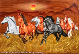 file tranh ngua bat ma van da nen gach bong