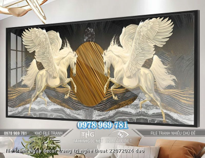 file tranh ngua decor trang tri nghe thuat 22072024 dao