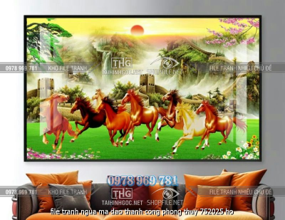 file tranh ngua ma dao thanh cong phong thuy 752025 ho