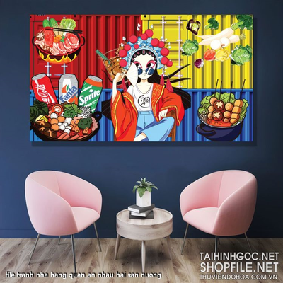 file tranh nha hang quan an nhau hai san nuong file tranh nha hang quan an nhau hai san nuong