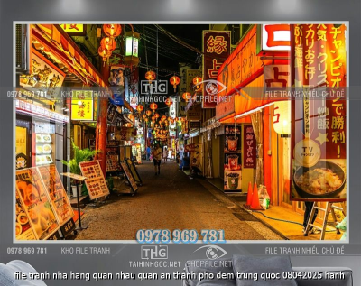 file tranh nha hang quan nhau quan an thanh pho dem trung quoc 08042025 hanh