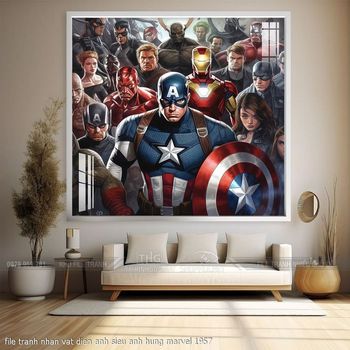 file tranh nhan vat dien anh sieu anh hung marvel 1957