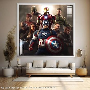 file tranh nhan vat dien anh sieu anh hung marvel 1978
