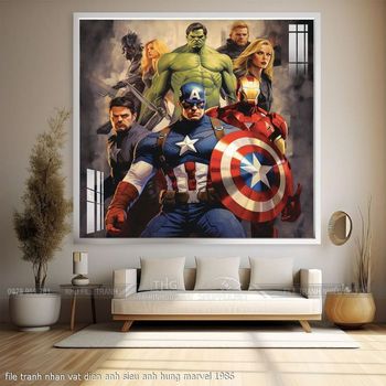 file tranh nhan vat dien anh sieu anh hung marvel 1986