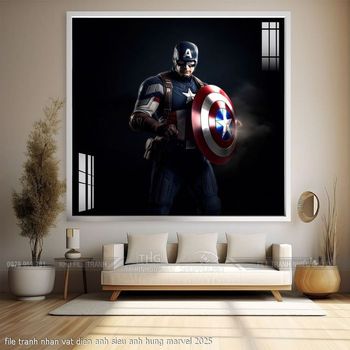 file tranh nhan vat dien anh sieu anh hung marvel 2025