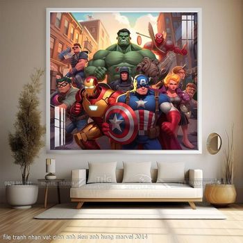 file tranh nhan vat dien anh sieu anh hung marvel 3014