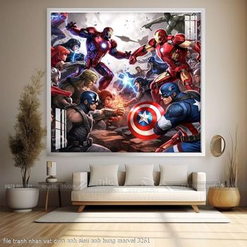 file tranh nhan vat dien anh sieu anh hung marvel 3261