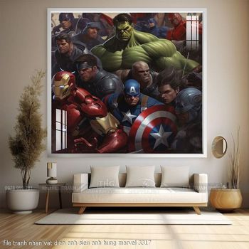 file tranh nhan vat dien anh sieu anh hung marvel 3317