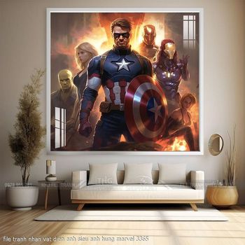 file tranh nhan vat dien anh sieu anh hung marvel 3365