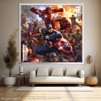 file tranh nhan vat dien anh sieu anh hung marvel 3407