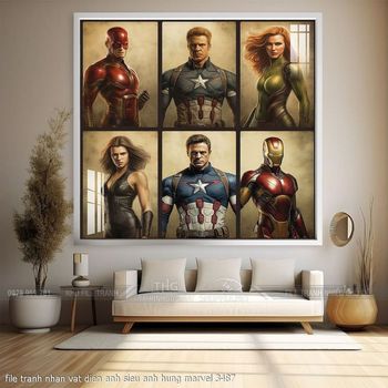 file tranh nhan vat dien anh sieu anh hung marvel 3487