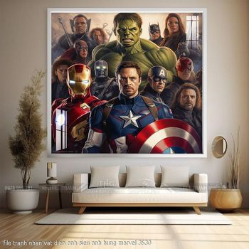 file tranh nhan vat dien anh sieu anh hung marvel 3530