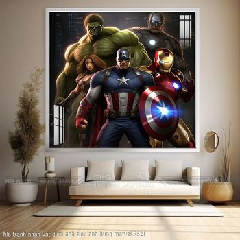 file tranh nhan vat dien anh sieu anh hung marvel 3621