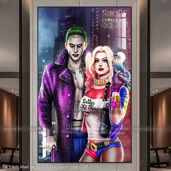 file tranh nhan vat phim harley quinn joker 123