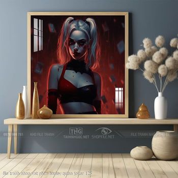 file tranh nhan vat phim harley quinn joker 125