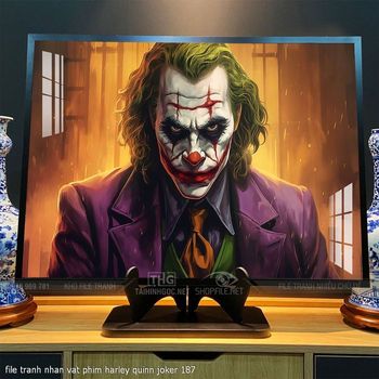file tranh nhan vat phim harley quinn joker 187