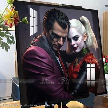 file tranh nhan vat phim harley quinn joker 320