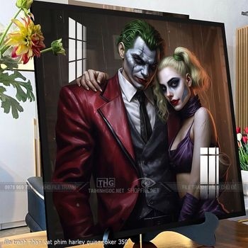 file tranh nhan vat phim harley quinn joker 350