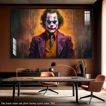 file tranh nhan vat phim harley quinn joker 360