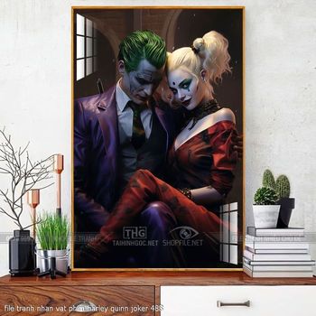 file tranh nhan vat phim harley quinn joker 488