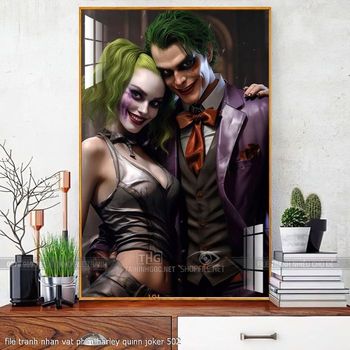 file tranh nhan vat phim harley quinn joker 502