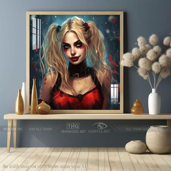 file tranh nhan vat phim harley quinn joker 516