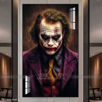 file tranh nhan vat phim harley quinn joker 530