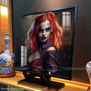 file tranh nhan vat phim harley quinn joker 555