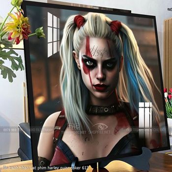 file tranh nhan vat phim harley quinn joker 613